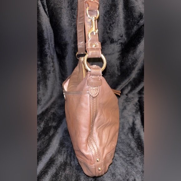 Coach Park Brown Leather Duffle F19726 Convertible Shoulder Crossbody Bag - Picture 3 of 13